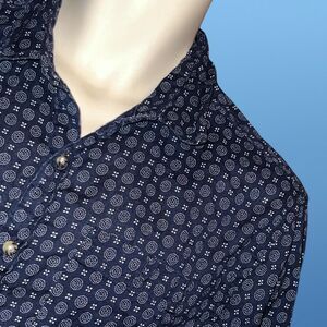 Men’s Salt Valley Short Sleeve Button Up Shirt Size Large #107